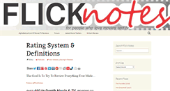 Desktop Screenshot of flick-notes.com